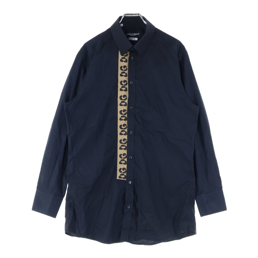 DOLCE & GABBANA(ドルチェアンドガッバーナ) DGロゴテープ ロングスリーブ 長袖シャツ ブラック G5EJ1Z