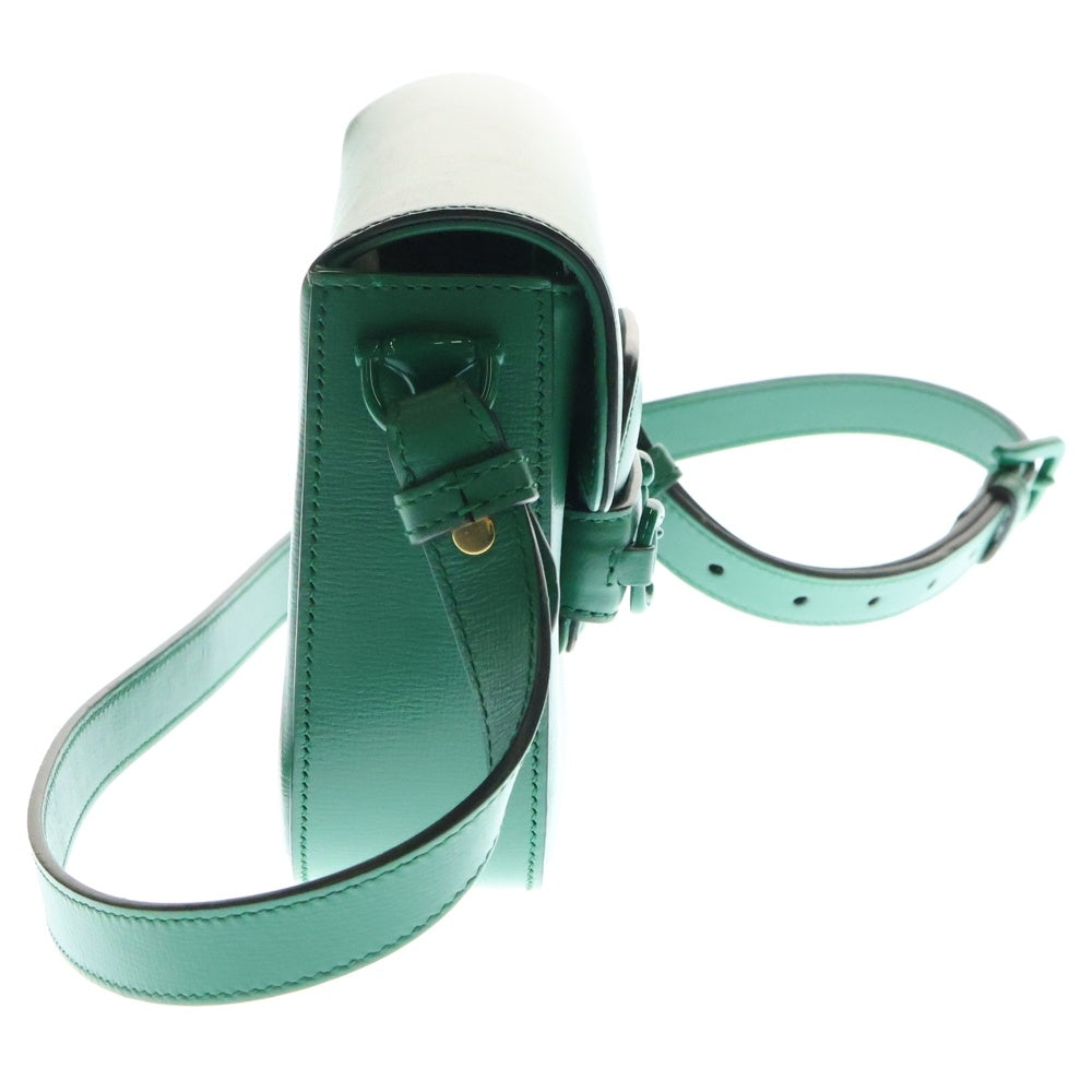 GUCCI(グッチ) ホースビット 1955 スモールショルダーバッグ ミニバッグ グリーン レザー 726226