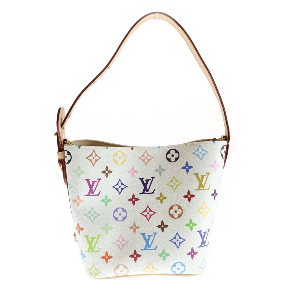 LOUIS VUITTON(ルイヴィトン) LV×TM オール・インBB ショルダーバッグ ハンドバッグ ミニバッグ ホワイト×ブラウン レザー×PVC ゴールド金具 M13089