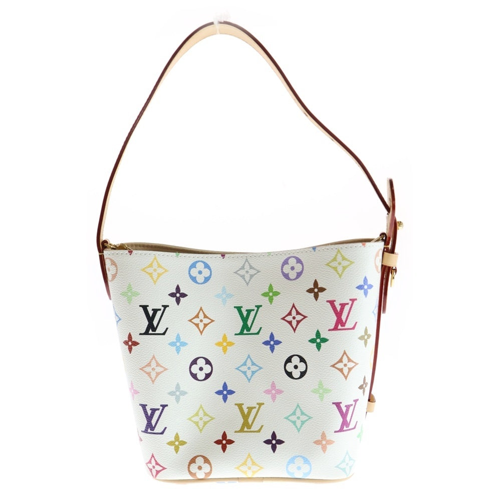 LOUIS VUITTON(ルイヴィトン) LV×TM オール・インBB ショルダーバッグ ハンドバッグ ミニバッグ ホワイト×ブラウン レザー×PVC ゴールド金具 M13089