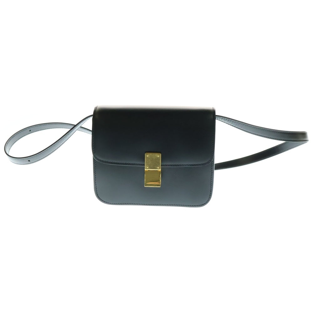 CELINE(セリーヌ) クラシックボックス ショルダーバッグ ミニバッグ ブラック ゴールド金具 レザー