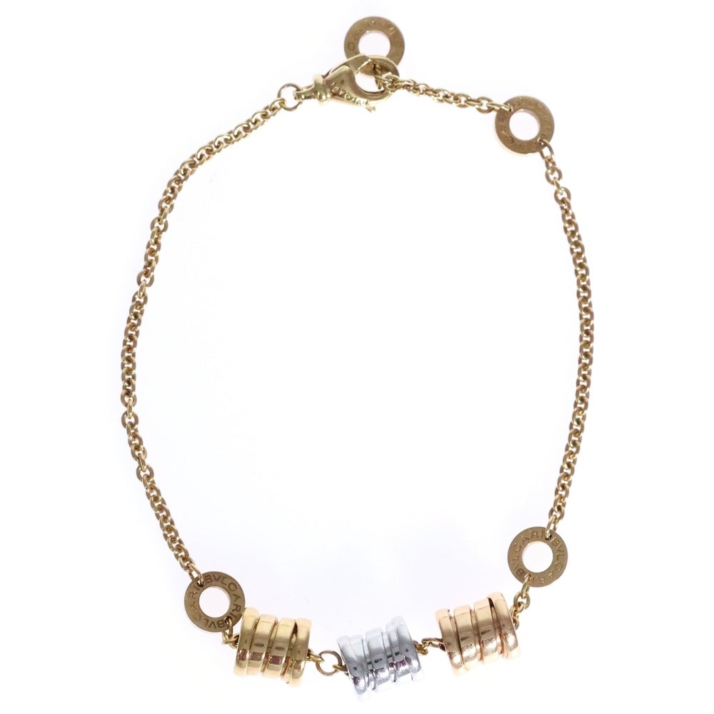 BVLGARI(ブルガリ) B-zero1 ビーゼロワン スリーエレメントチェーンブレスレット K18YG/WG/PG イエローゴールド/ピンクゴールド/ホワイトゴールド レディース