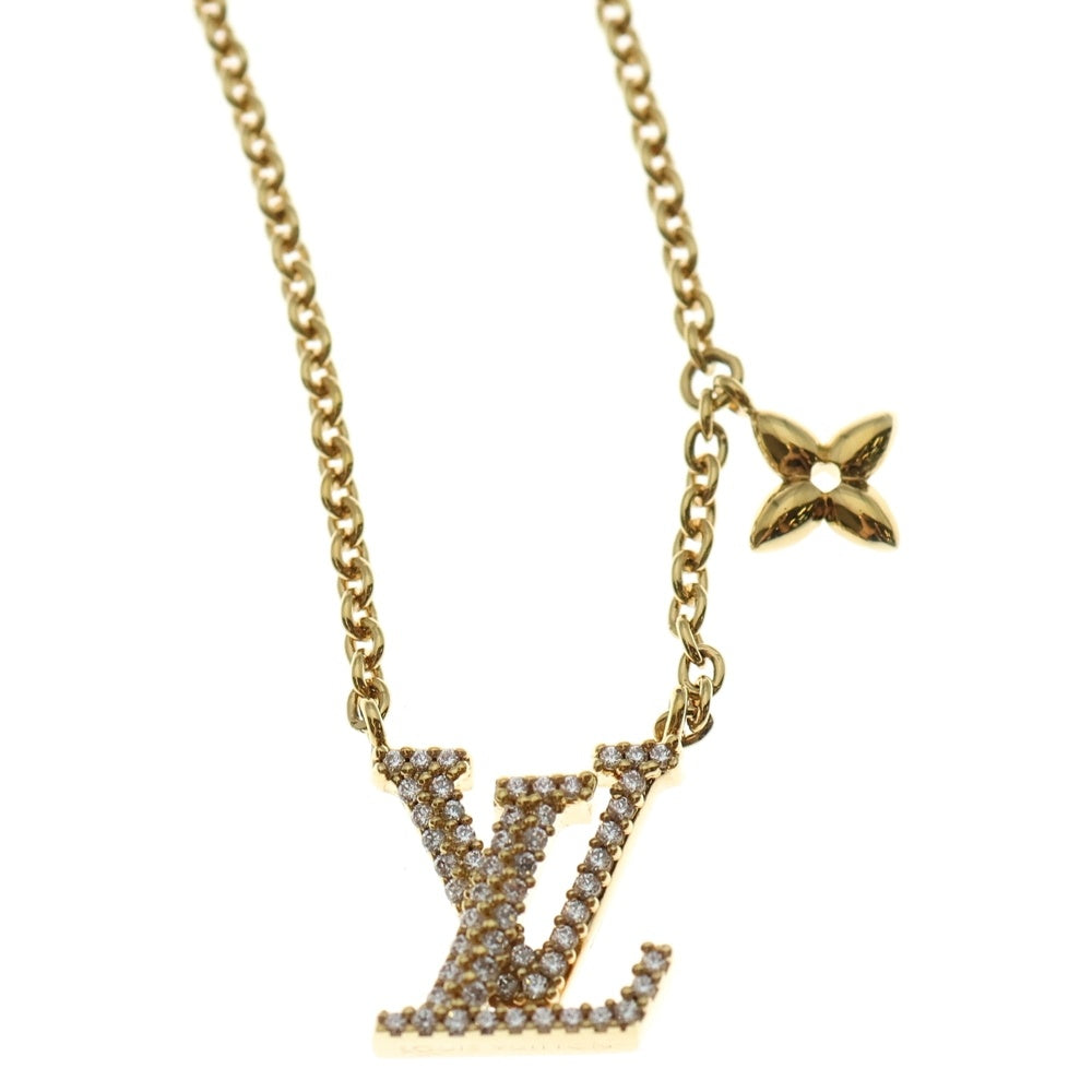 LOUIS VUITTON(ルイヴィトン) モノグラム コリエ LVアイコニック ネックレス ペンダント チェーン ゴールド GP