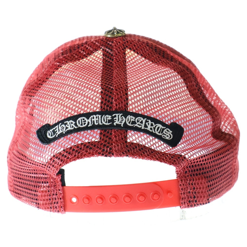 CHROME HEARTS(クロムハーツ) MLTCOL CEM CRS Tracker Cap マルチカラー セメタリークロス トラッカーキャップ 帽子 レッド/ホワイト