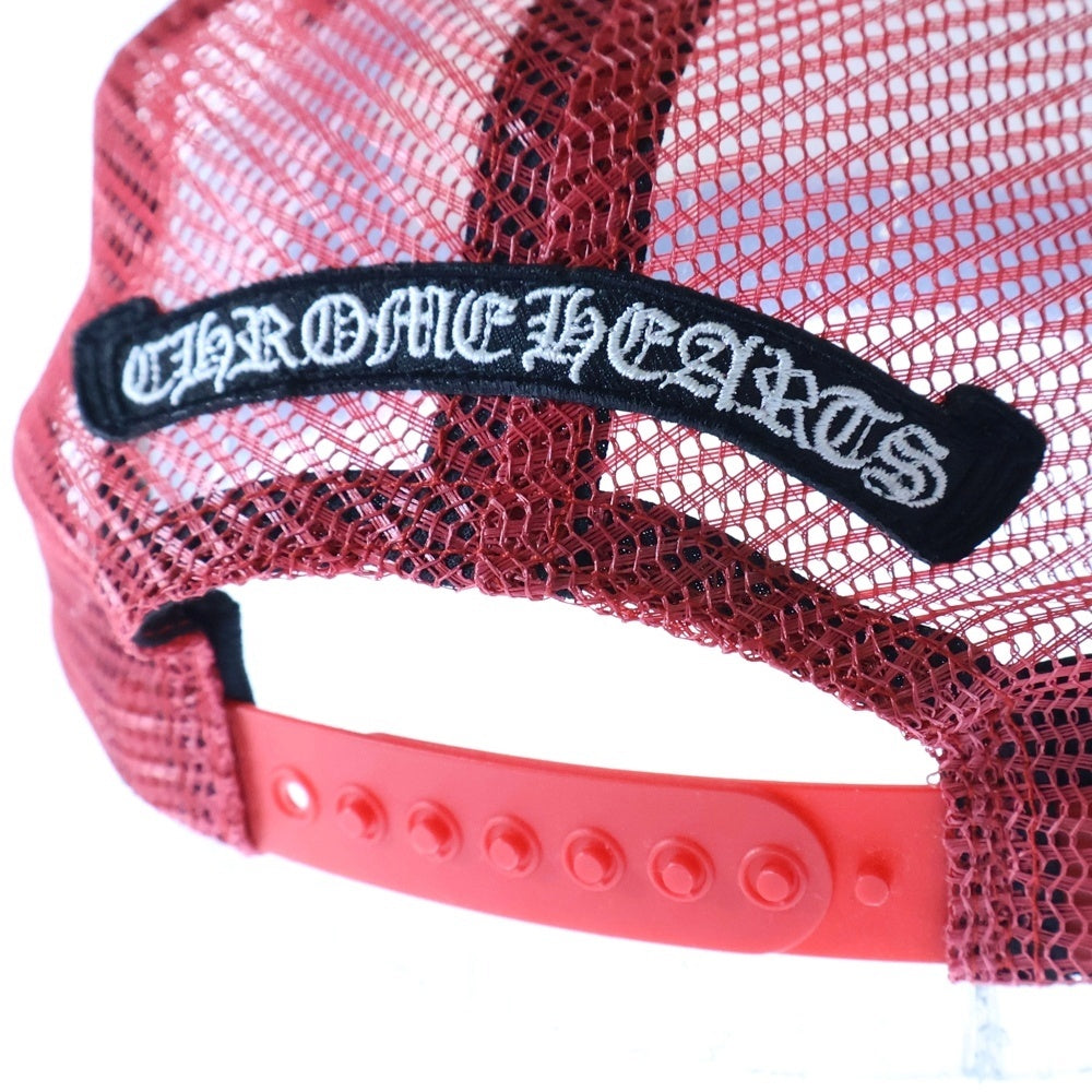CHROME HEARTS(クロムハーツ) MLTCOL CEM CRS Tracker Cap マルチカラー セメタリークロス トラッカーキャップ 帽子 レッド/ホワイト
