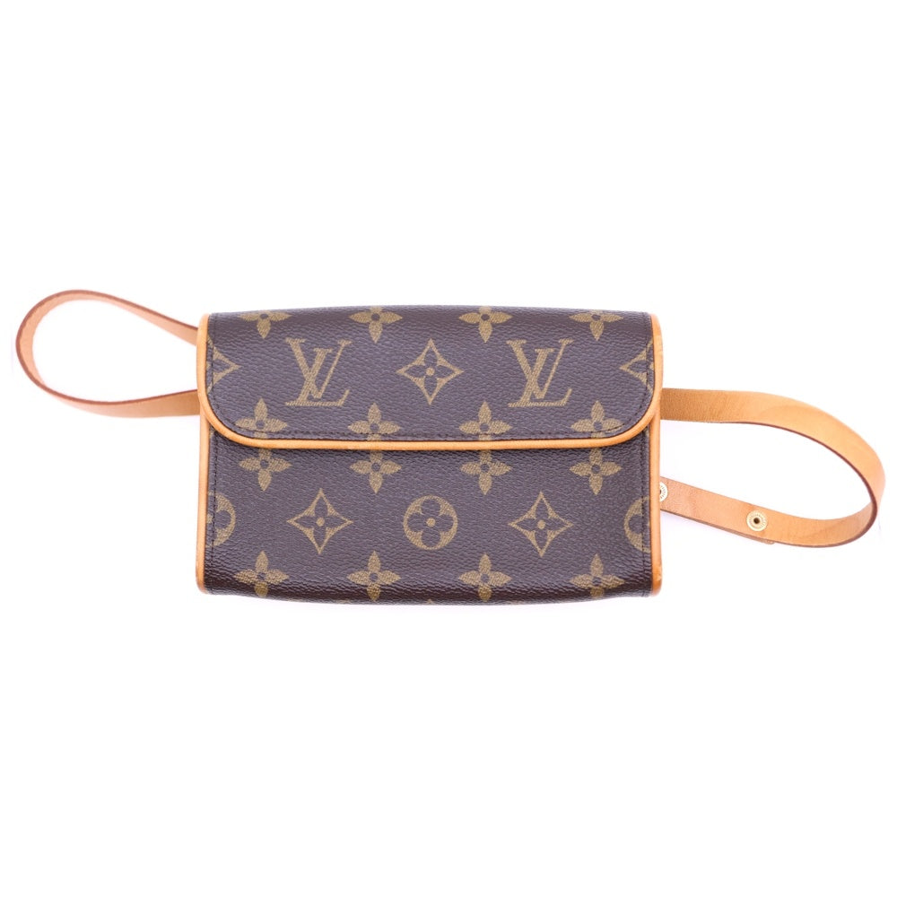 LOUIS VUITTON(ルイヴィトン) モノグラム ポシェットフロランティーヌ ウエストポーチ ショルダーバッグ ブラウン PVCレザー M51855