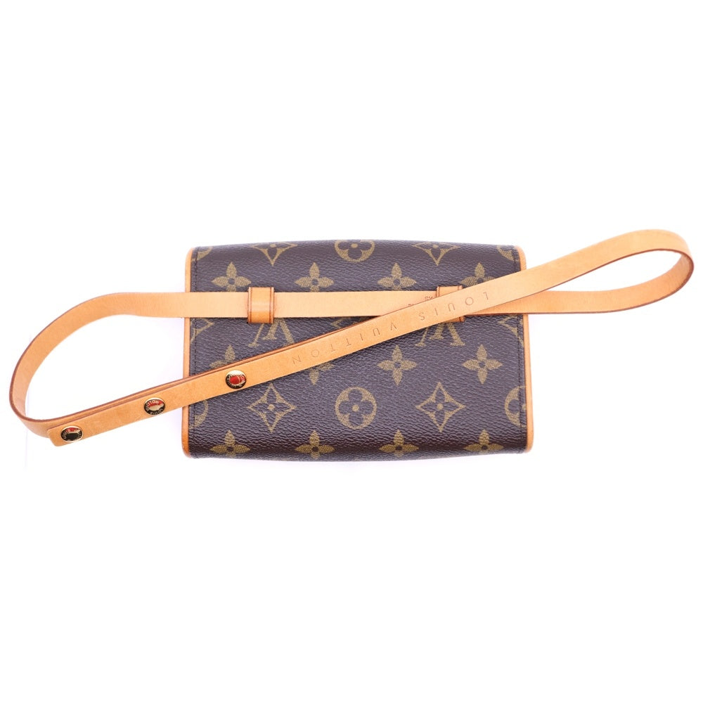 LOUIS VUITTON(ルイヴィトン) モノグラム ポシェットフロランティーヌ ウエストポーチ ショルダーバッグ ブラウン PVCレザー M51855
