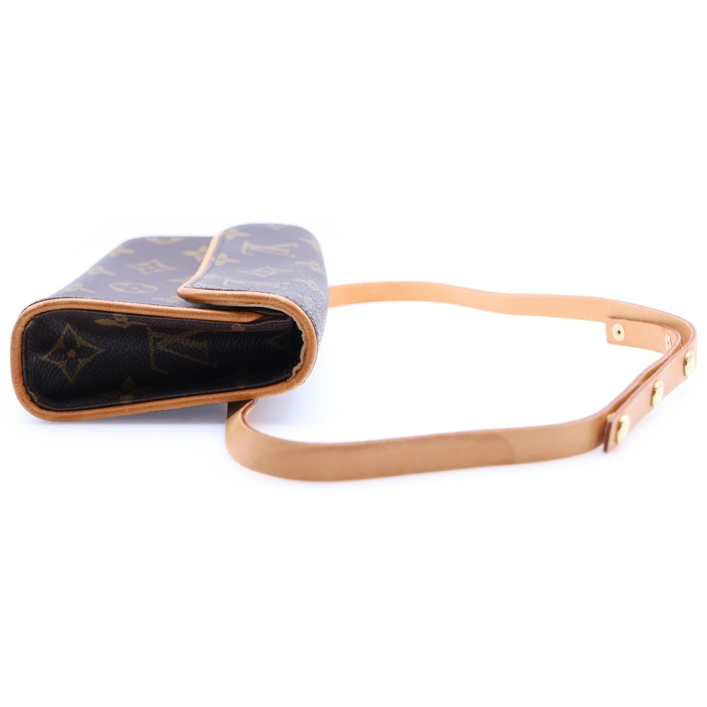LOUIS VUITTON(ルイヴィトン) モノグラム ポシェットフロランティーヌ ウエストポーチ ショルダーバッグ ブラウン PVCレザー M51855