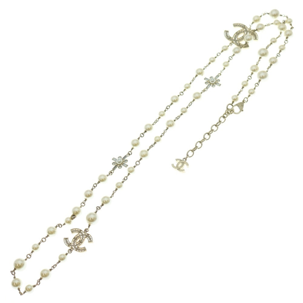 CHANEL(シャネル) ココマーク パール ロング ネックレス ゴールド GP