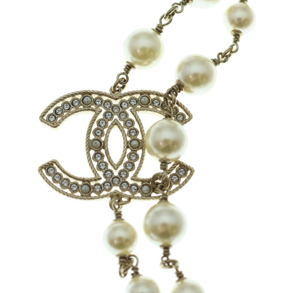 CHANEL(シャネル) ココマーク パール ロング ネックレス ゴールド GP