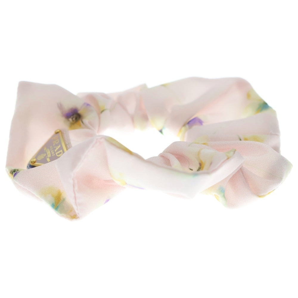 PRADA(プラダ) シュシュ フラワーモチーフ ヘアアクセサリー ピンク ナイロン 1IF015