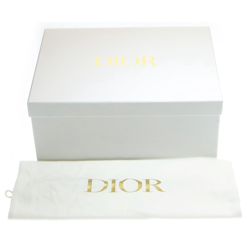 Christian Dior(クリスチャンディオール) オブリーク メイクポーチ バニティ ハンドバッグ 収納 ネイビー シルバー金具 キャンバス