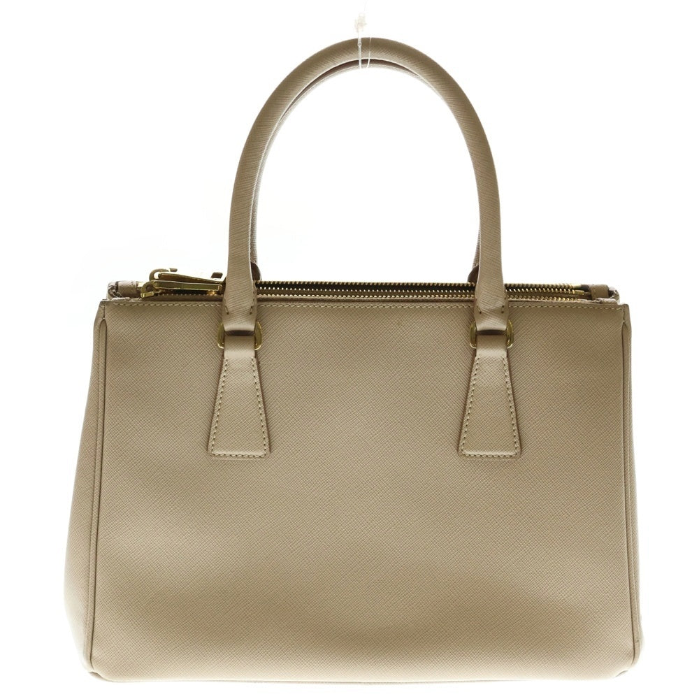 PRADA(プラダ) ガレリア 2wayハンドバッグ ショルダーバッグ ベージュ ゴールド金具 レザー 1BA863
