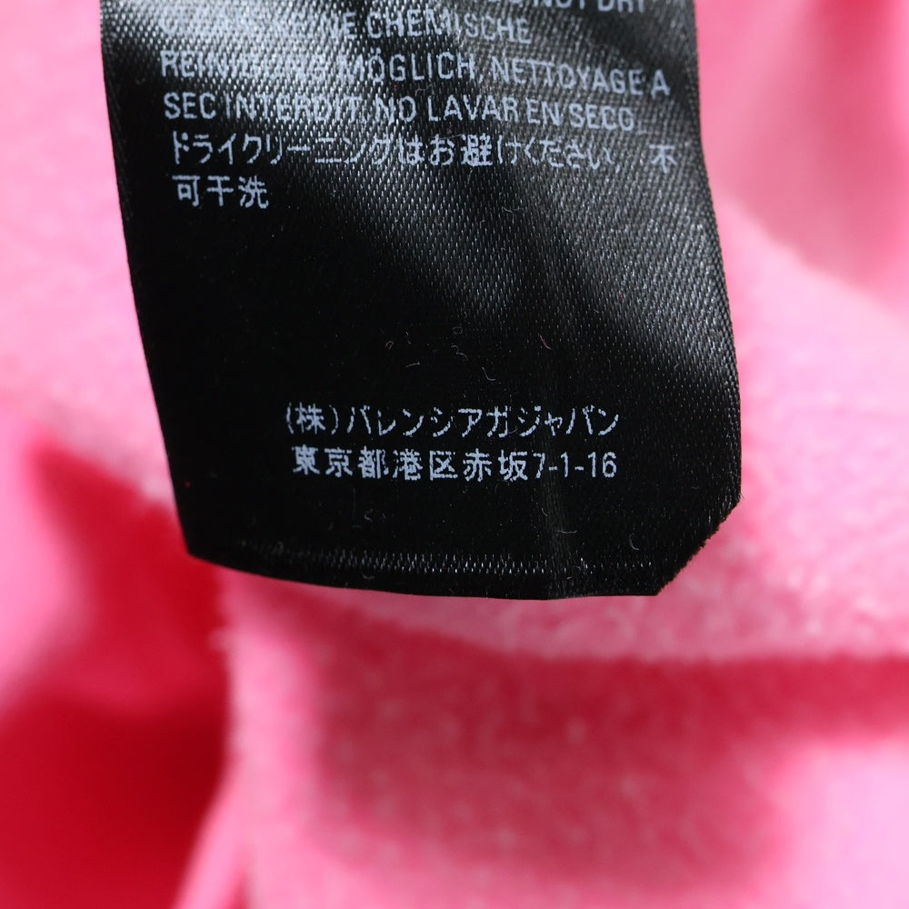 BALENCIAGA(バレンシアガ) キャンペーンロゴ プルオーバー パーカー フーディー ピンク コットン 578135