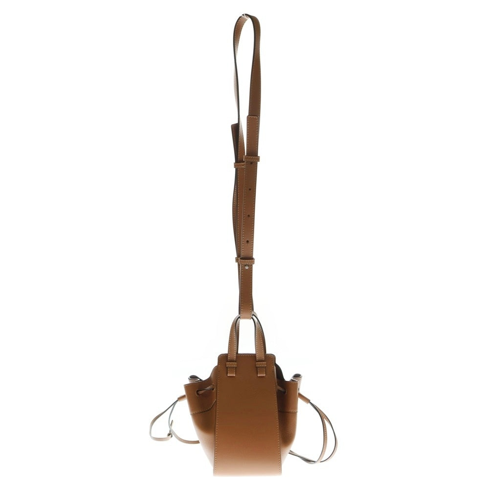 LOEWE(ロエベ) ハンモック ミニ タン 2WAYバッグ ハンドバッグ ショルダーバッグ ブラウン シルバー金具 レザー レディース