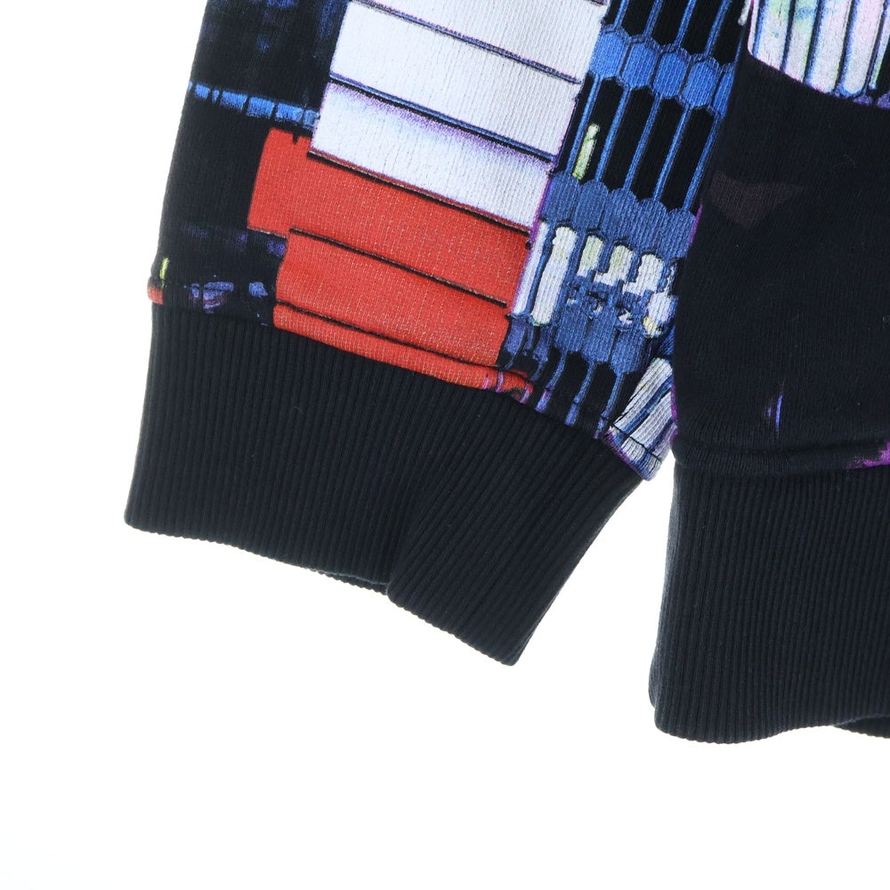 VALENTINO(ヴァレンティノ) Electric City Printed hoodie エレクトリック シティ ロゴプリント プルオーバー スウェットパーカー フーディー ブラック XV3MF18185D