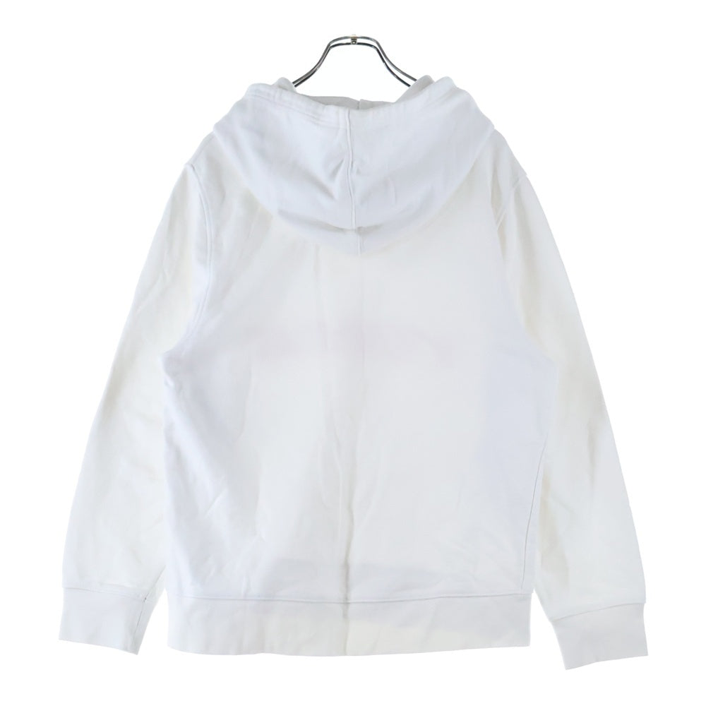 Y-3(ワイスリー) U GRAPHIC HOODIE グラフィック ラバーロゴプリント プルオーバー スウェットパーカー フーディー ホワイト/オレンジ HT4731