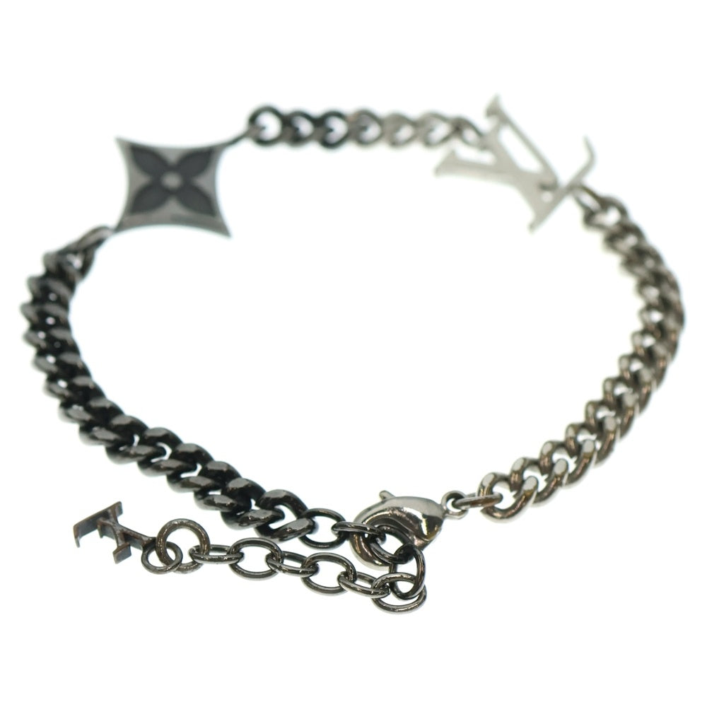 LOUIS VUITTON(ルイヴィトン) ブレスレット・LV インスティンクト メタル チェーン ブレスレット シルバー ガンメタ M00508