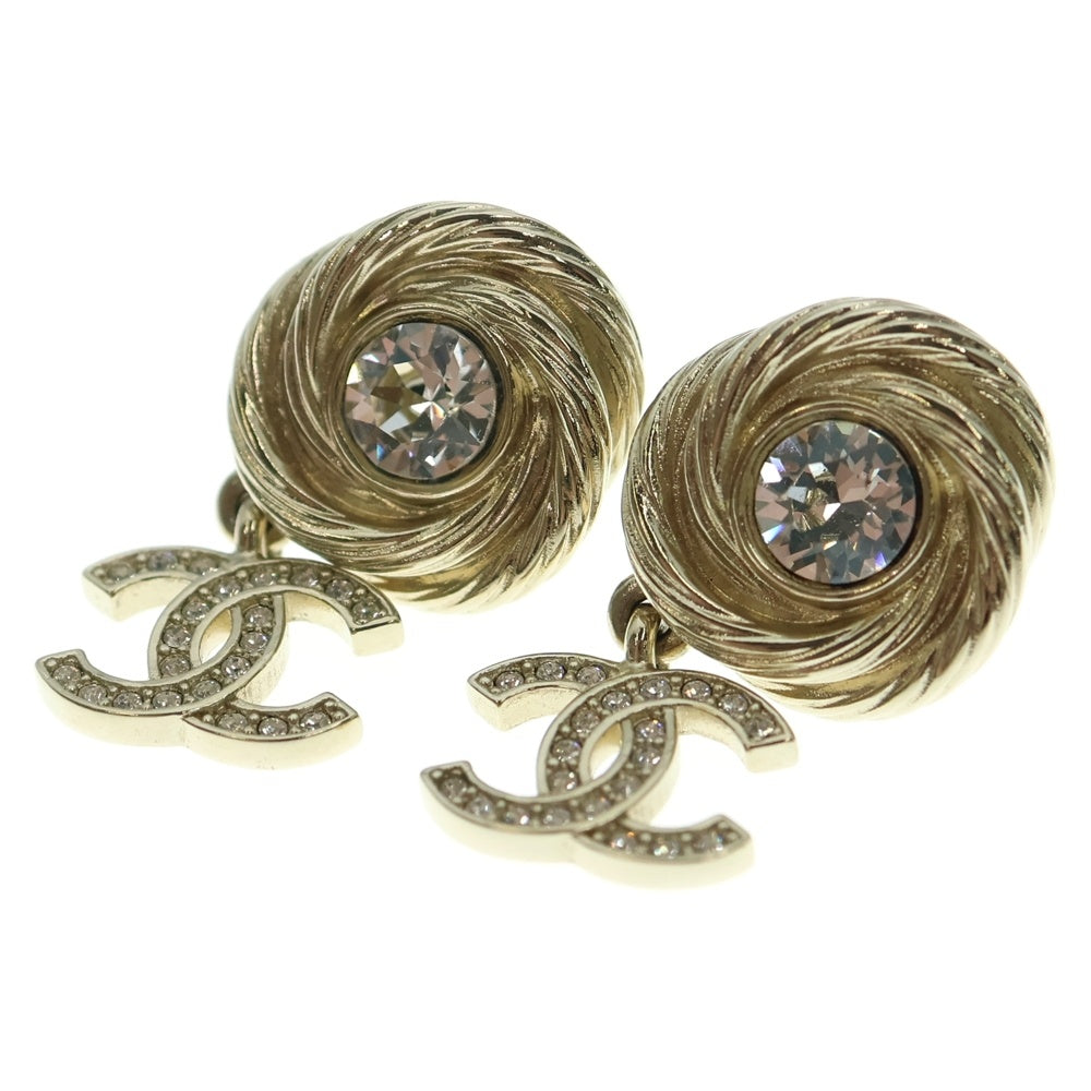 CHANEL(シャネル) ココマーク ロゴ ピアス イヤーアクセサリー シャンパンゴールド