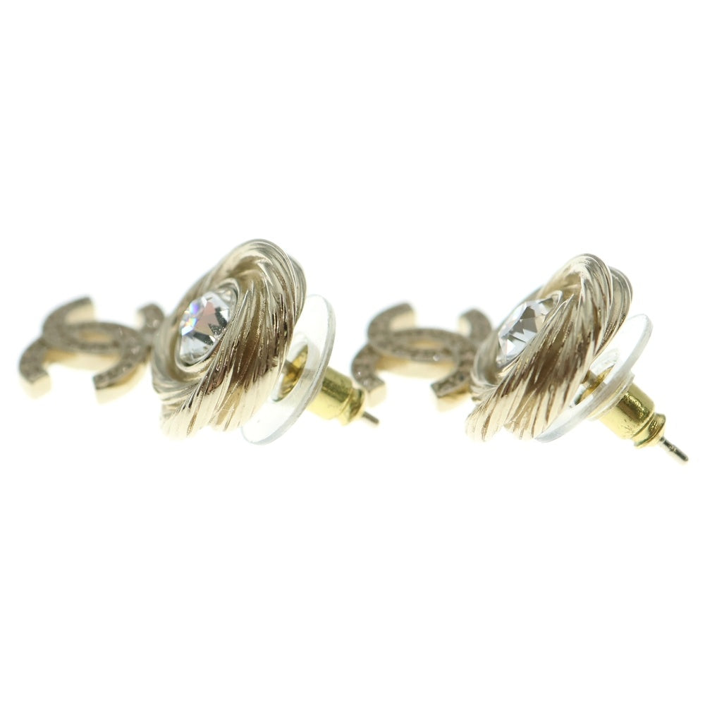 CHANEL(シャネル) ココマーク ロゴ ピアス イヤーアクセサリー シャンパンゴールド