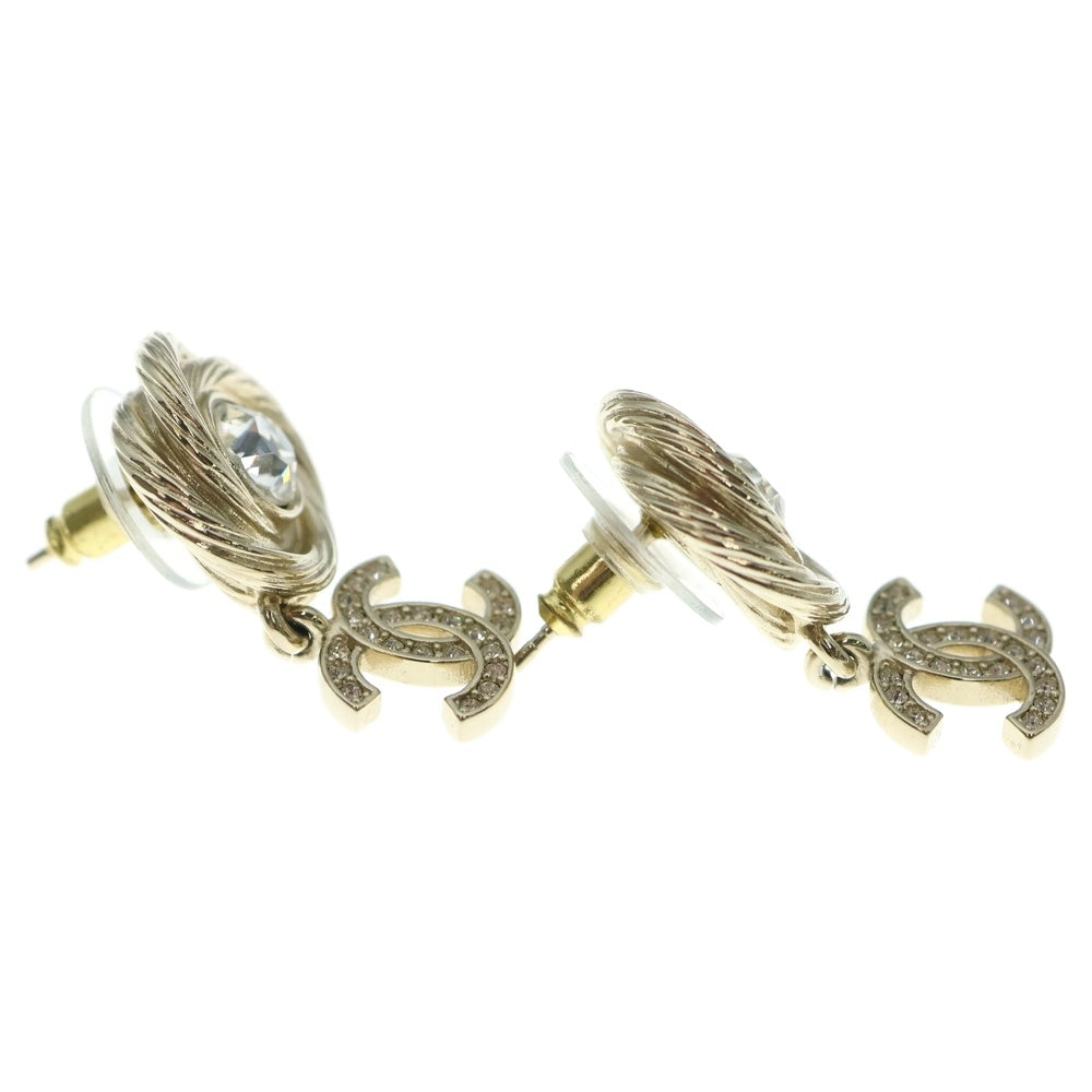 CHANEL(シャネル) ココマーク ロゴ ピアス イヤーアクセサリー シャンパンゴールド