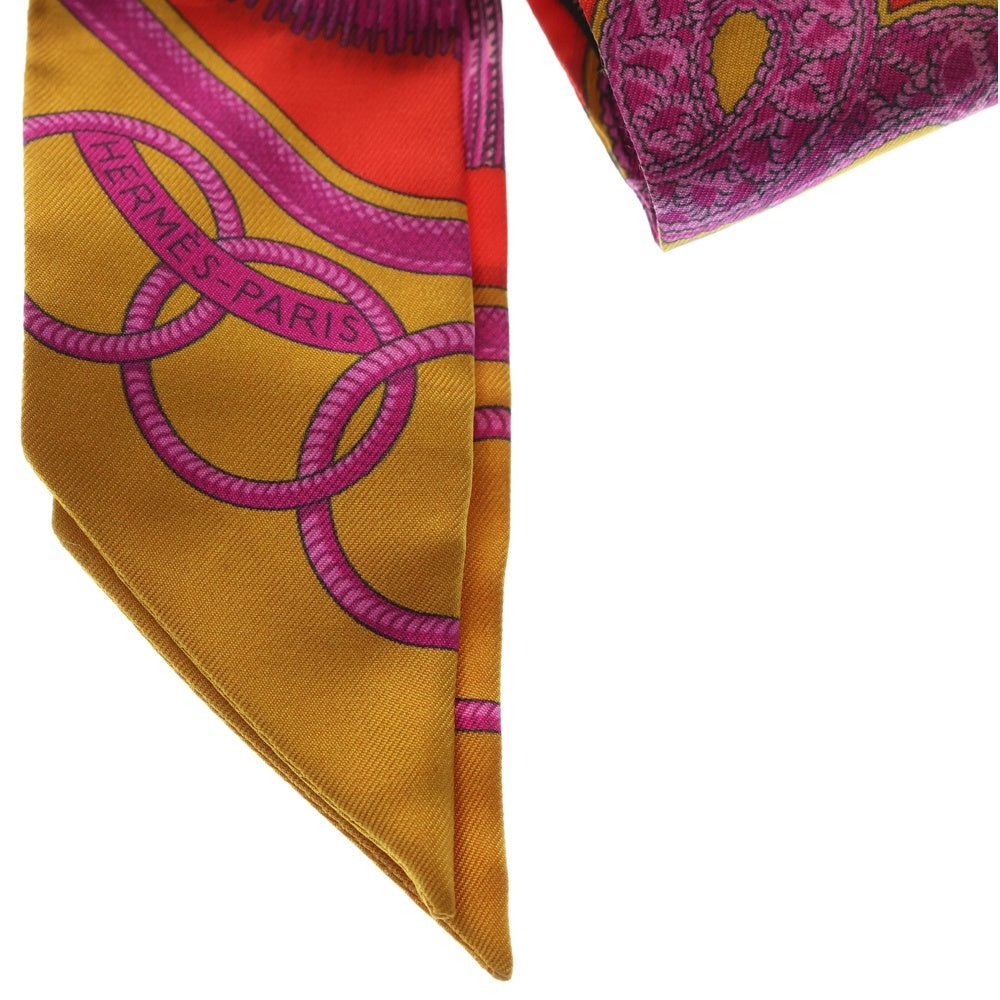 HERMES(エルメス) ツイリー EPAULETTES 肩章 シルク スカーフ レッド×マルチカラー