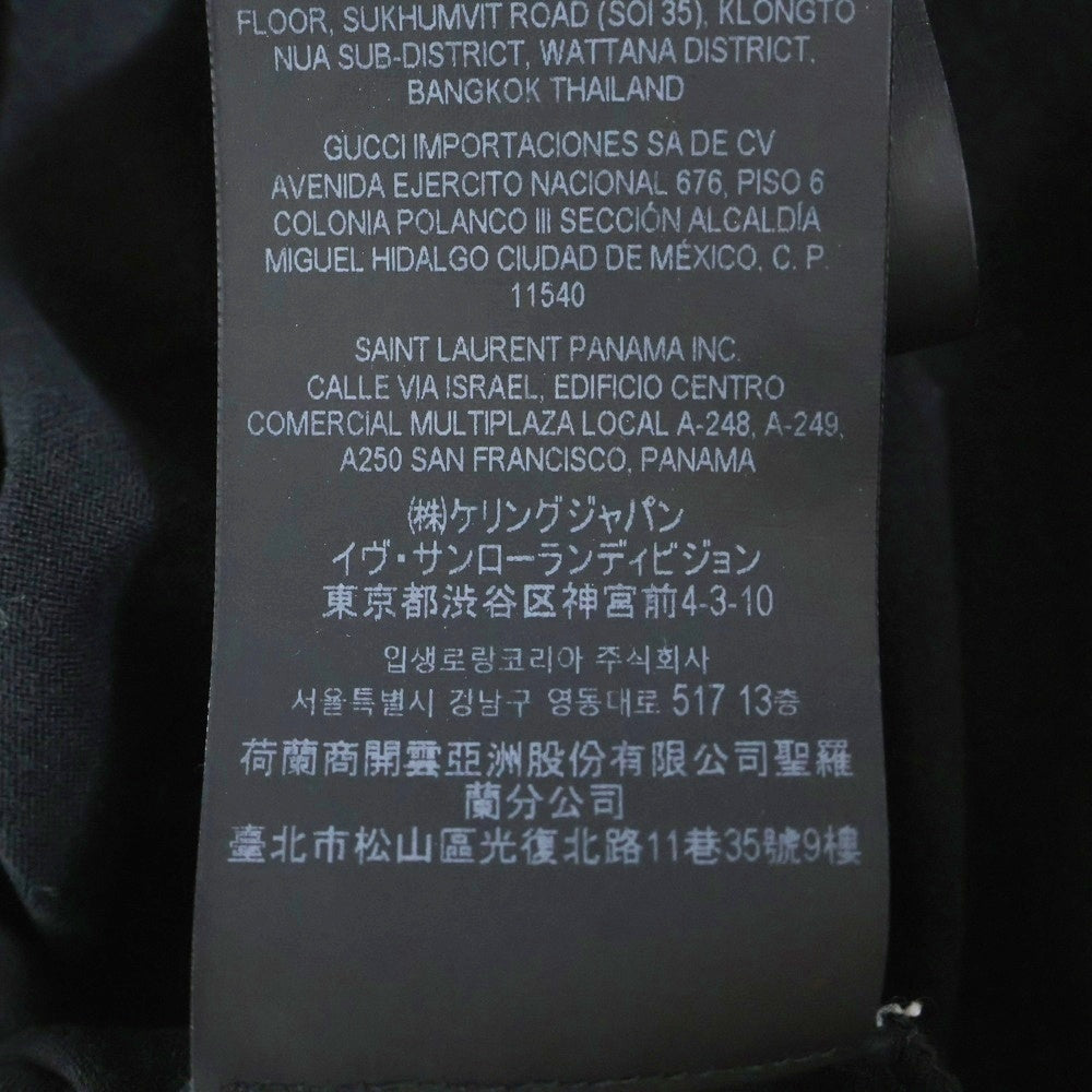 SAINT LAURENT PARIS(サンローランパリ) ロゴ 半袖Tシャツ ブラック #M 464572