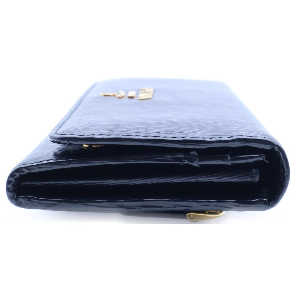 PRADA(プラダ) ロゴプレート ヴィッテロ レザー ロングウォレット 長財布 ゴールド金具 ブラック 1MH132