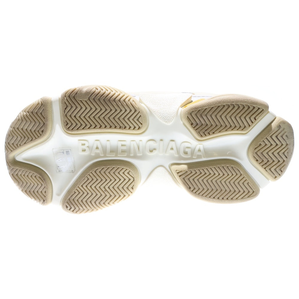 BALENCIAGA(バレンシアガ) ×GUCCI グッチ ザ ハッカープロジェクト Triple S GGスプリーム ローカット ダッドシューズ スニーカー ベージュ/グリーン レディース 677193