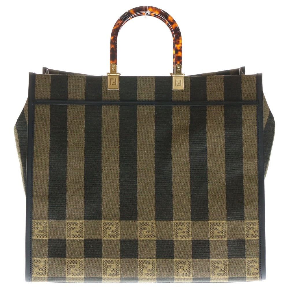 FENDI(フェンディ) サンシャイン ズッカ ペカン トートバッグ ハンドバッグ ブラウン キャンバス 8BH372