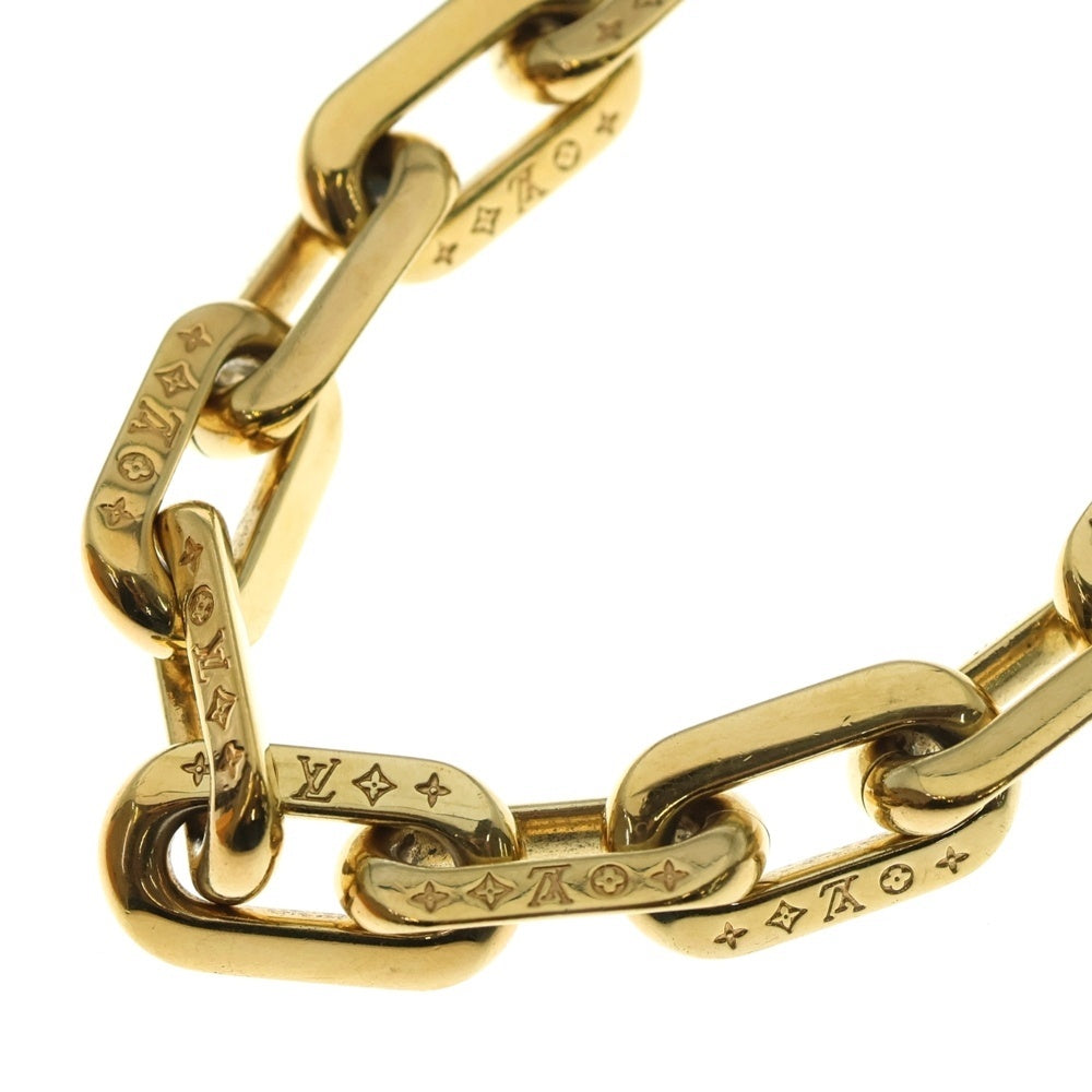 LOUIS VUITTON(ルイヴィトン) モノグラム コリエ LVエッジ MM チェーンネックレス ゴールド MP3003