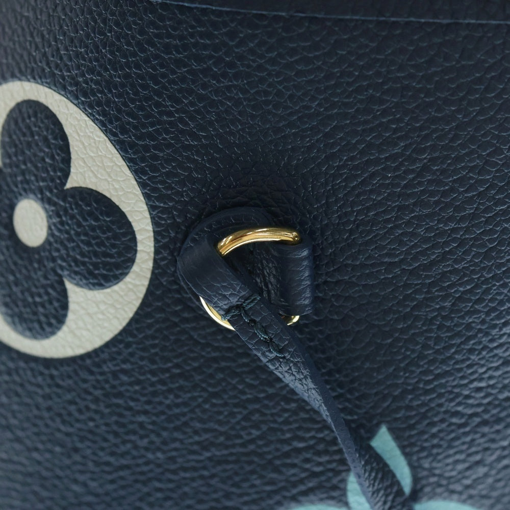 LOUIS VUITTON(ルイヴィトン) モノグラム アンプラント ネヴァーフル トートバッグ ハンドバッグ ブルー レザー M46514 ゴールド金具