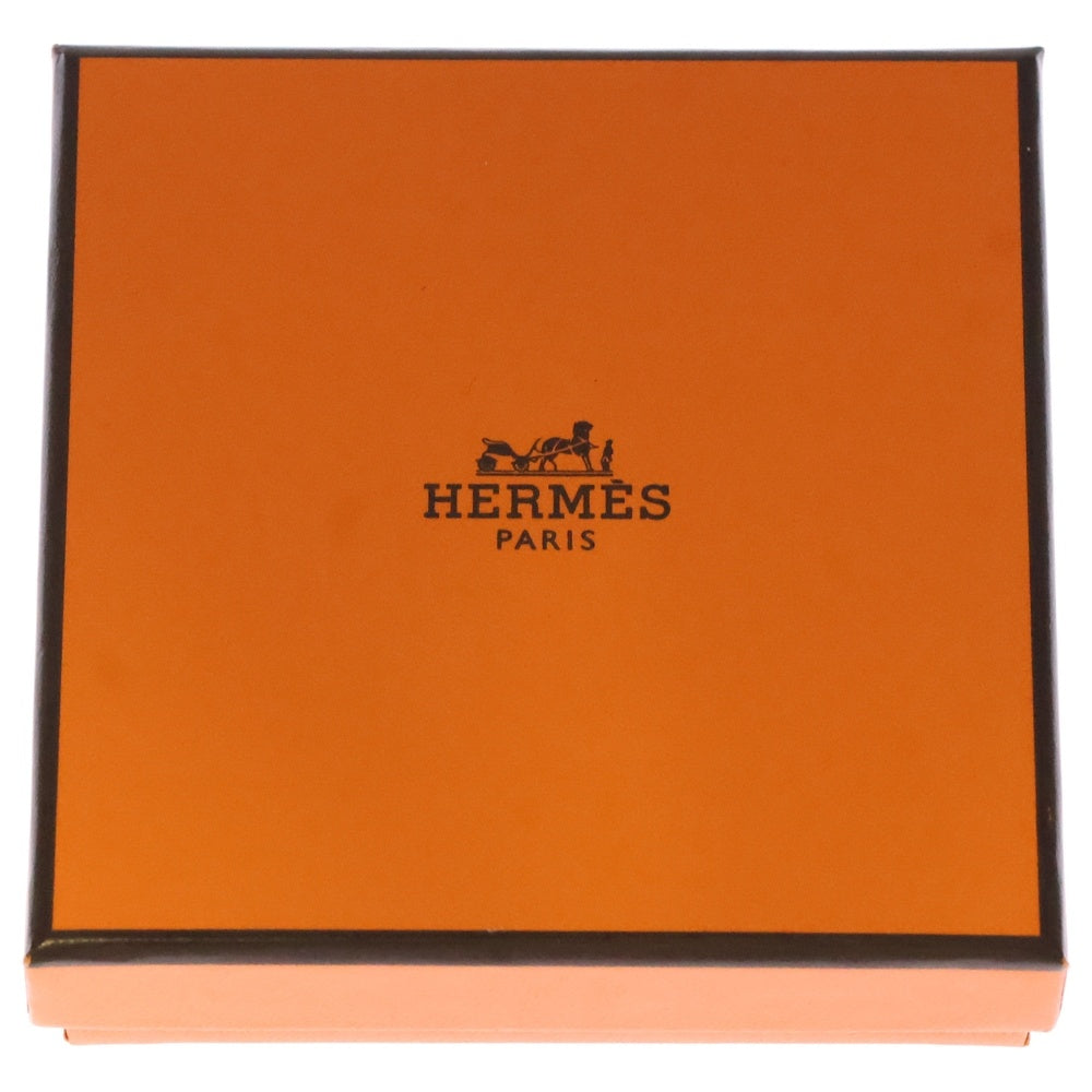 HERMES(エルメス) グレナン H リンク ブレスレット ブラウン レザー シルバー金具 レディース