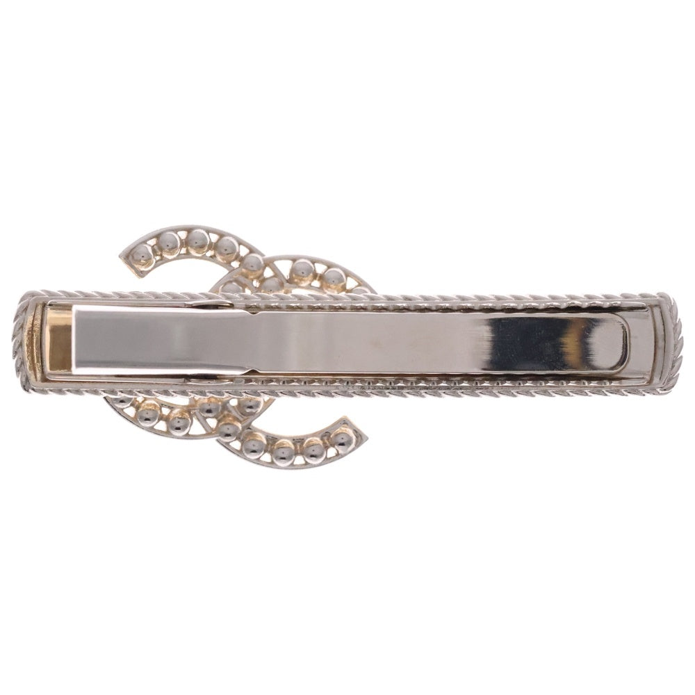 CHANEL(シャネル) バレッタ ココマーク ラインストーン×パール ゴールド GP B22C