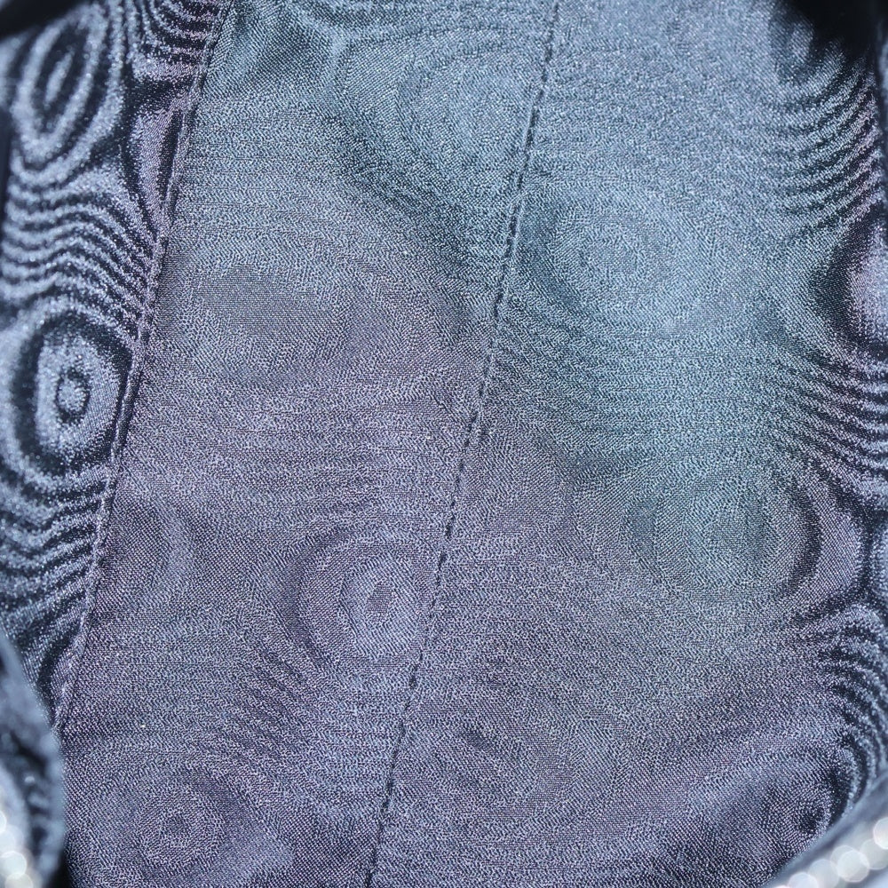 BALENCIAGA(バレンシアガ) ×GUCCI グッチ ザ ハッカープロジェクト BBロゴプレート キャンバス シェリーライン レザー 2WAY ハンド ショルダーバッグ シルバー金具 ブラック 680123