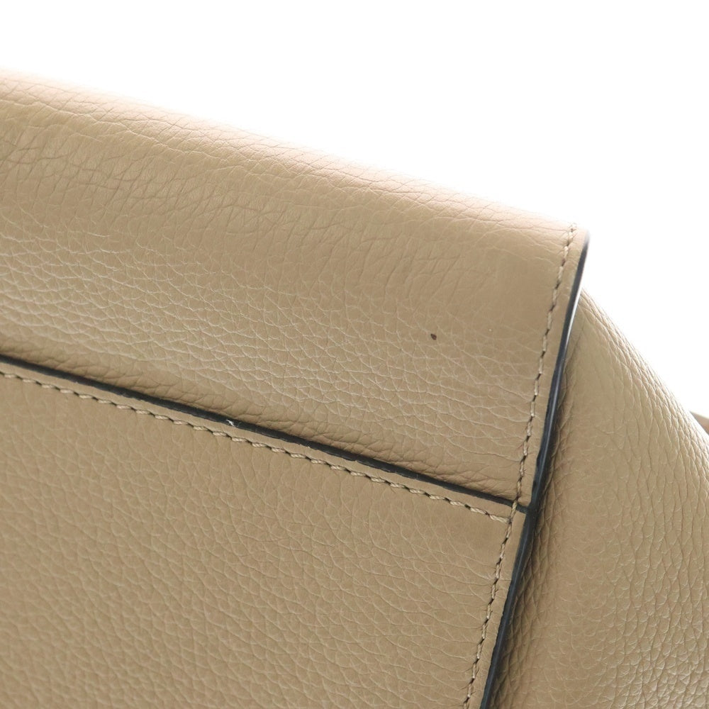 LOEWE(ロエベ) ハンモック コンパクト アナグラムロゴ レザー 2WAY ハンド ショルダーバッグ ゴールド金具 ブラウン