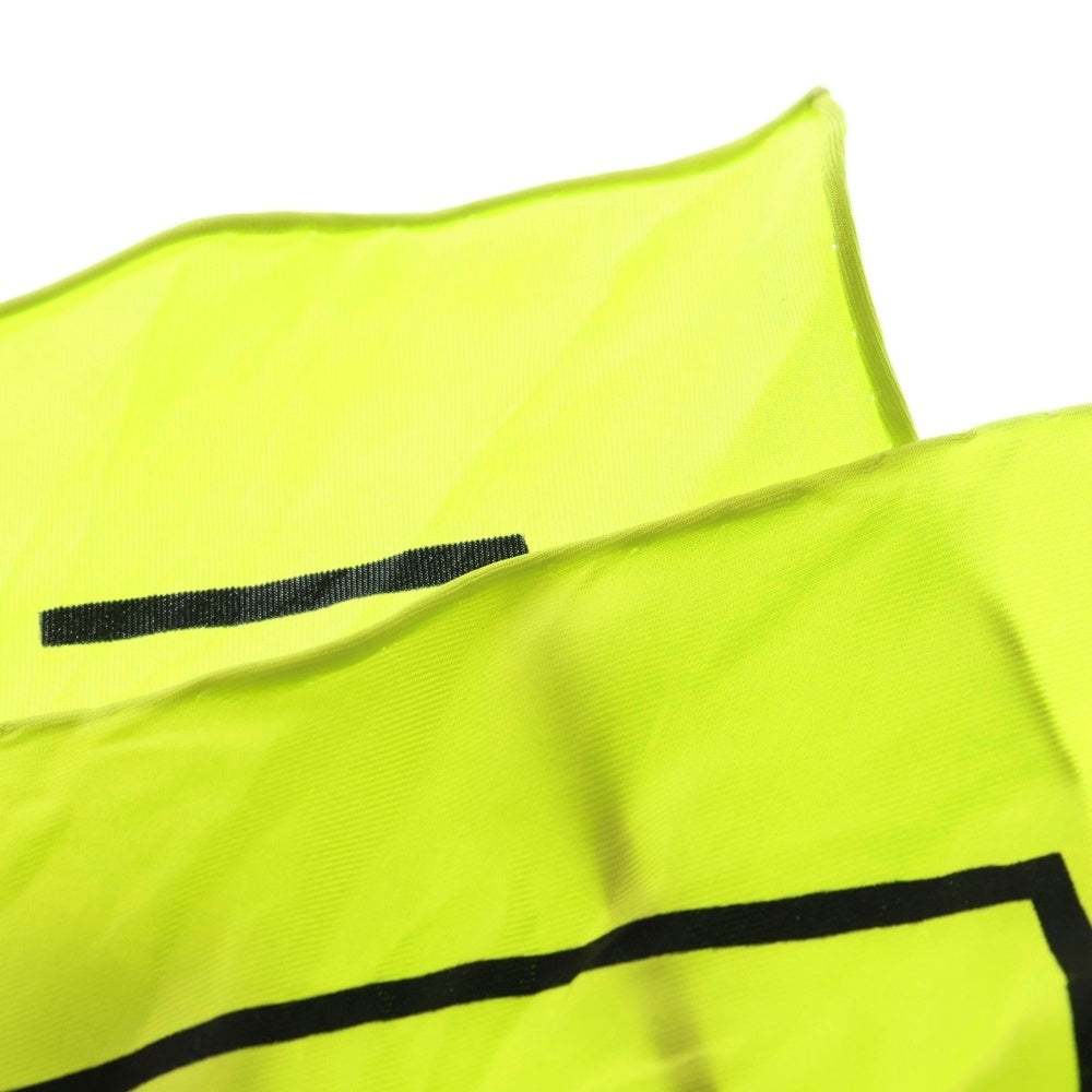 BALENCIAGA(バレンシアガ) スカーフ ホワイト×ブラック×イエロー シルク