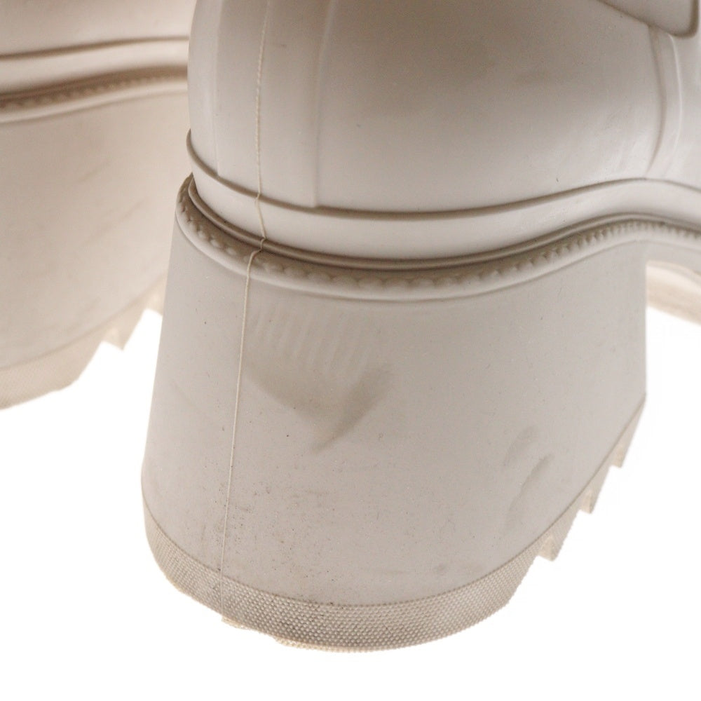 Chloe(クロエ) BETTY ベティ ラバー サイドジップ スクエアトゥ シャークソール ロング レインブーツ シューズ ベージュ レディース