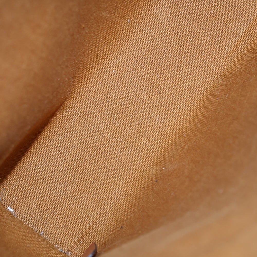 CELINE(セリーヌ) バーティカルカバ ミニ 2WAYバッグ ハンドバッグ ショルダーバッグ ホワイト×ブラウン レザー×PVC ゴールド金具