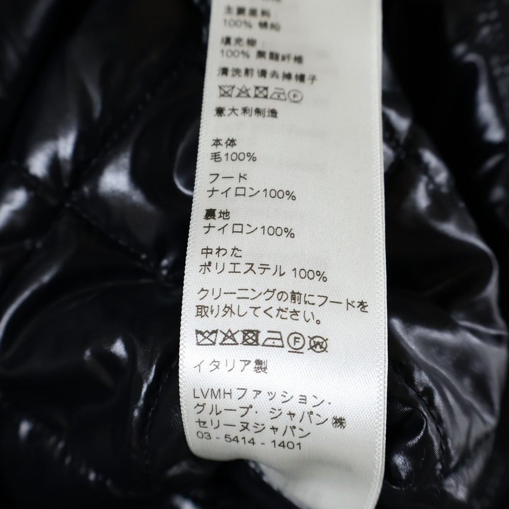 CELINE(セリーヌ) 21AW キルティング フランネルシャツ フーデッドロゴブルゾン フード付ジャケット 2W4100010 ホワイト/ブラック