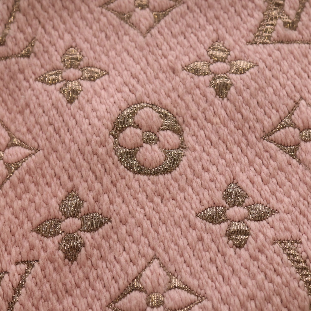 LOUIS VUITTON(ルイヴィトン) エシャルプ ロゴマニア シャイン モノグラム シルク混 ウール フリンジマフラー ピンク M70466