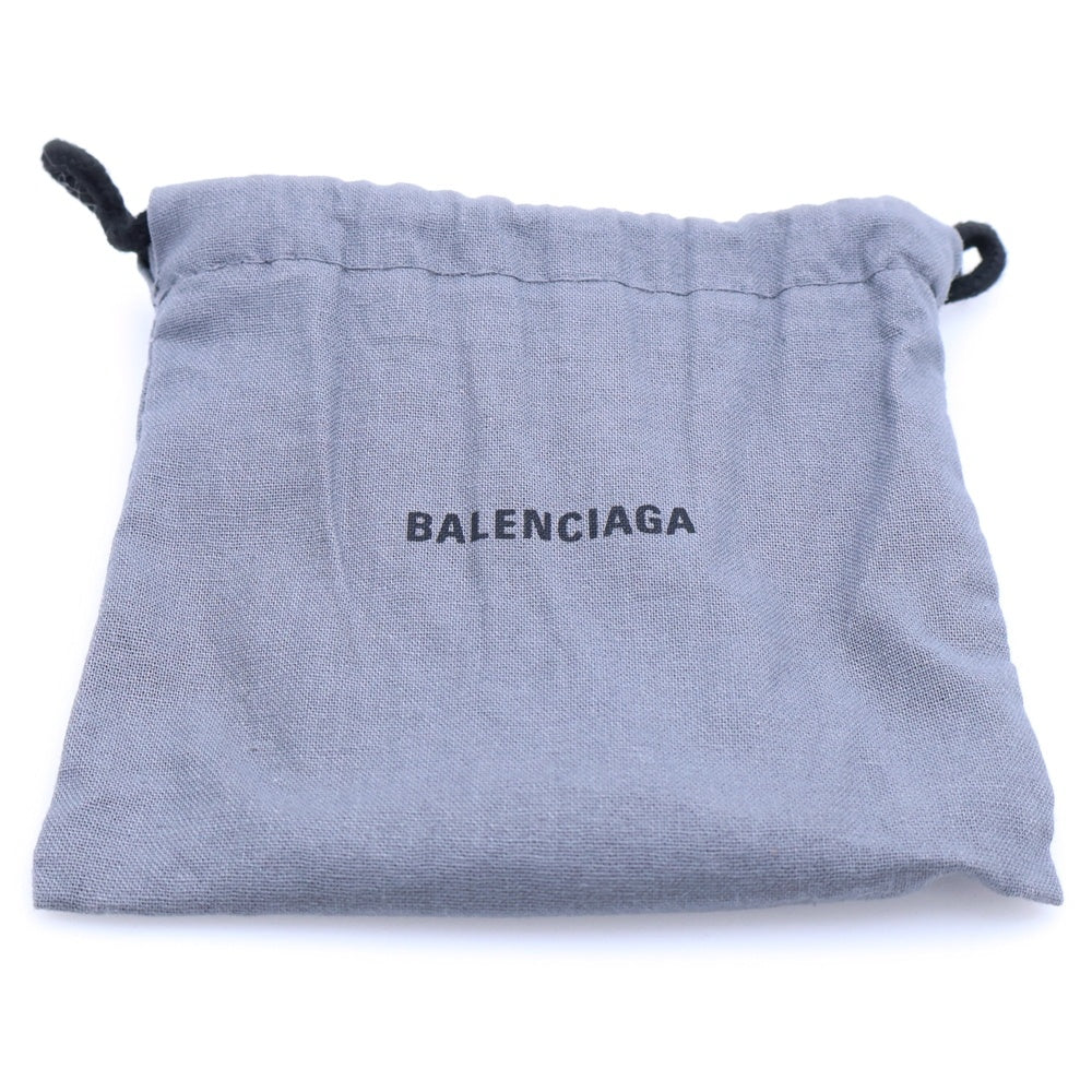 BALENCIAGA(バレンシアガ) ペーパーミニ コンパクトウォレット 三つ折り財布 コインケース ライトグリーン レザー 391446 シルバー金具