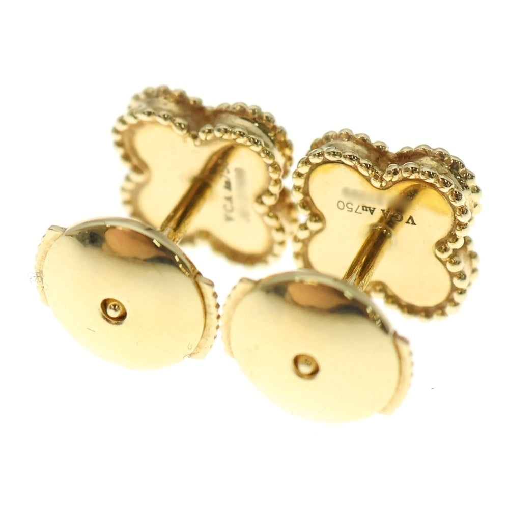 Van Cleef & Arpels(ヴァンクリーフアンドアーペル) スウィート アルハンブラ ピアス マザーオブパール Au750 K18 YG イエローゴールド