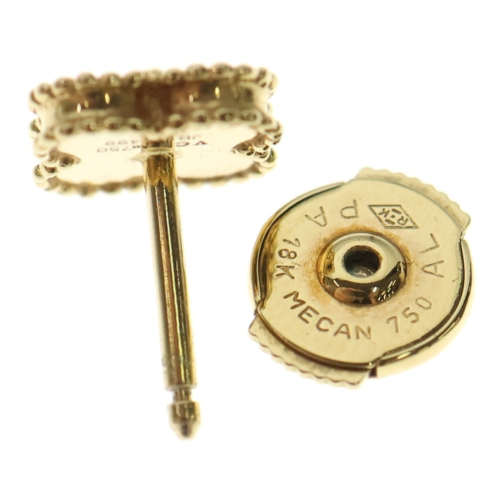 Van Cleef & Arpels(ヴァンクリーフアンドアーペル) スウィート アルハンブラ ピアス マザーオブパール Au750 K18 YG イエローゴールド