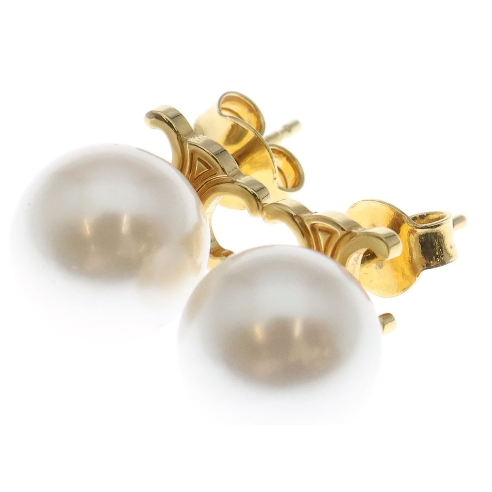 CELINE(セリーヌ) トリオンフ グラス パール ピアス ゴールド GP