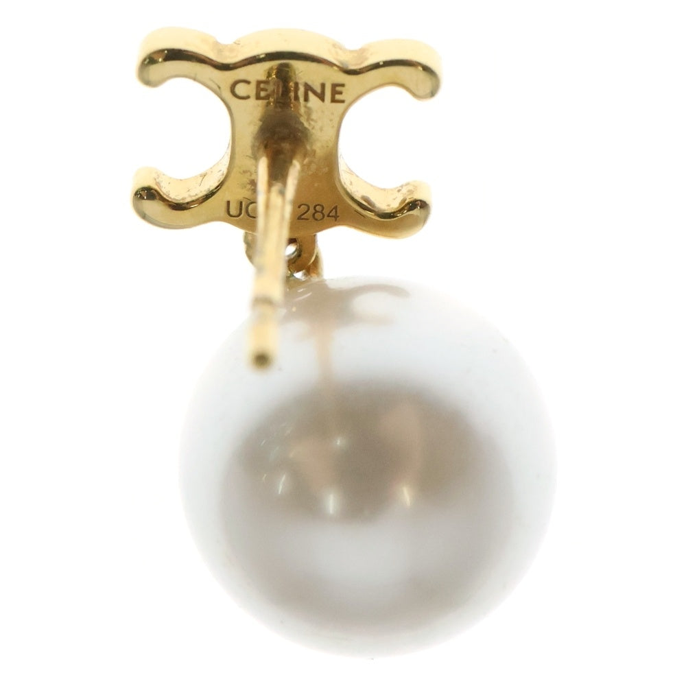 CELINE(セリーヌ) トリオンフ グラス パール ピアス ゴールド GP
