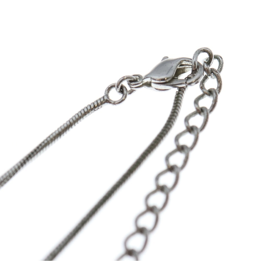 Christian Dior(クリスチャンディオール) Dロゴ ネックレス ペンダント スネークチェーン シルバー