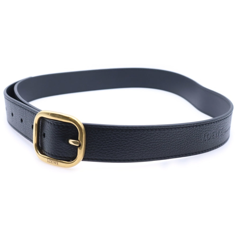 LOEWE(ロエベ) ベルト ブラック レザー 85/34 ゴールド金具