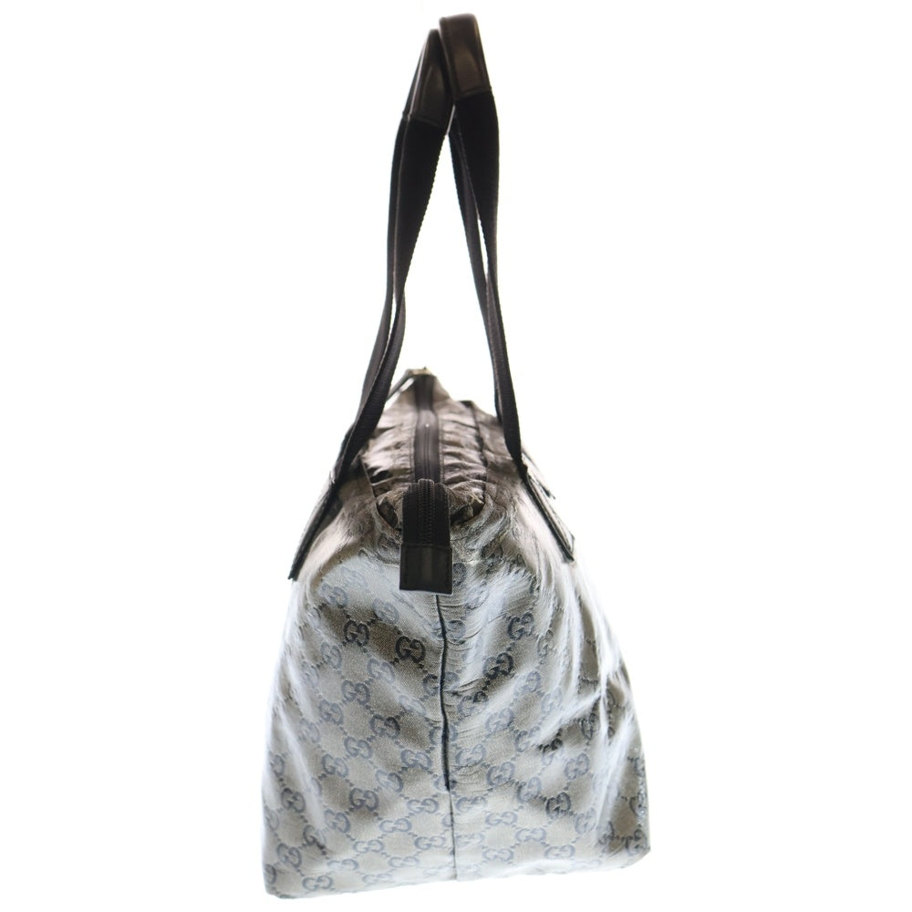 GUCCI(グッチ) シェリーライン GGキャンバス ハンドバッグ トートバッグ ブラック×ゴールド ナイロン 131230 ブラック金具