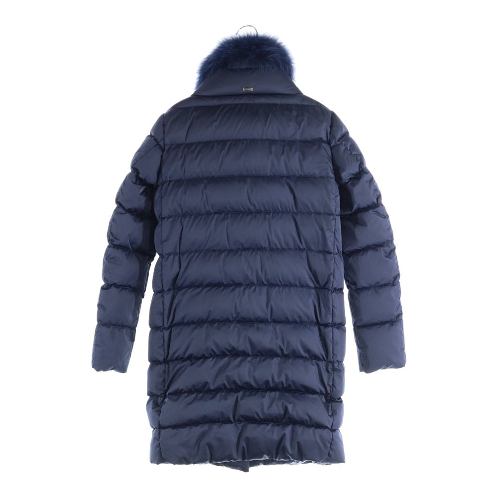 HERNO(ヘルノ) IMBOTTITURA GARANTITA ファーフーデッドダウンジャケット ブルゾン ブルー PI0674D-12170-9245 レディース